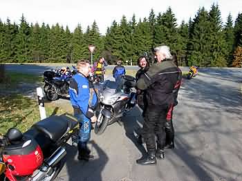 Kurze Pause im Thüringer Wald